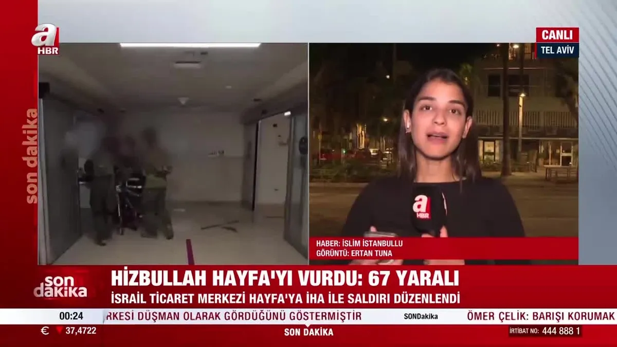 Tel Aviv'de A Haber yayınına çirkin saldırı!