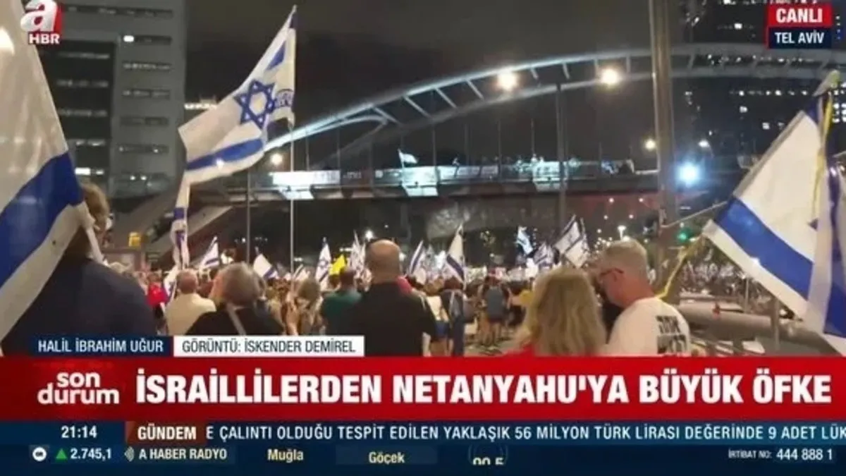 İsrail'de on binlerce kişi Netanyahu hükümetini protesto için sokaklarda: Zorunlu askerlik karşıtlığı büyüyor