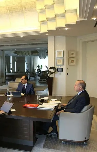 Son dakika: AK Parti MYK, Başkan Erdoğan liderliğinde video konferans ile toplandı