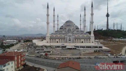 Çamlıca Camii’nde sona gelindi