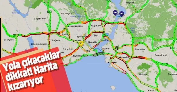 İstanbul’da trafik yoğunluğu yüzde 53’e ulaştı! Güncel yol durumu