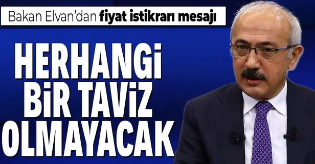 Bakan Elvan: Herhangi bir taviz olmayacak