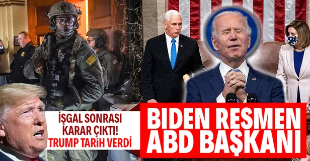 SON DAKİKA: Joe Biden resmen ABD Başkanı: Tescil oylamasında 270 oya ulaştı