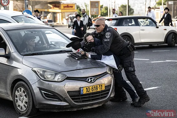 Ultra Ortodoks Yahudiler (Harediler) soykırımcı İsrail'in zorunlu askerlik hizmetini protesto etti: Otoyolu trafiğe kapattılar - 18