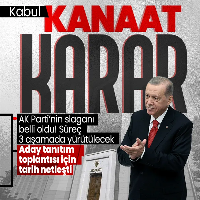 AK Partinin yerel seçim sloganı belli oldu! Kampanya süreci 3 aşamada yürütülecek