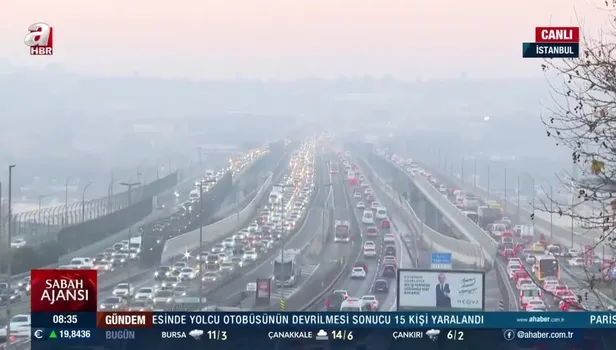 İSTANBUL TRAFİK haberi! Haftanın ilk iş gününde trafik yoğunluğu oluştu