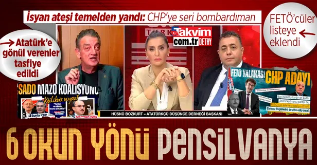 6 okun yönü Kandil ve Pensilvanya! ADD Başkanı Hüsnü Bozkurt'tan CHP'ye yaylım ateşi: Atatürkçüler tasfiye FETÖ'cüler listeye