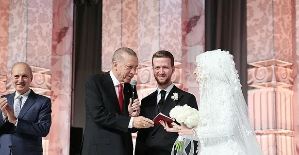 Başkan Erdoğan yeğeni Usame Erdoğan'ın nikah merasimine katıldı