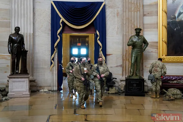 ABD'de tarihi günler! Trump'ın azil süreci görüşülürken Kongre kışlaya döndü - 34