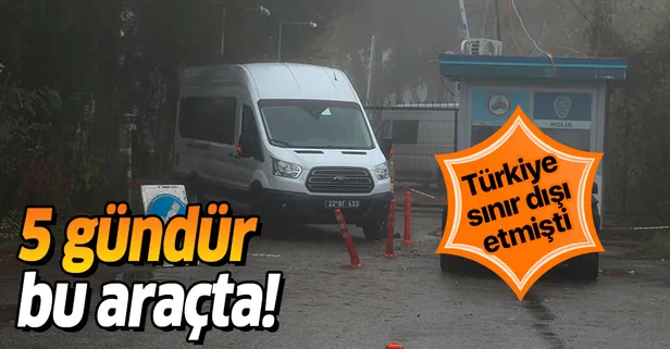 Tampon bölgede 5 gündür bekleyen DEAŞ'lı terörist geceyi minibüste geçiriyor