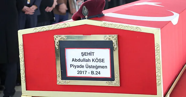 10 PKK'lı teröristi cehenneme gönderen Piyade Üsteğmen Abdullah Köse son yolculuğuna uğurlandı! Başkan Erdoğan'dan taziye mesajı