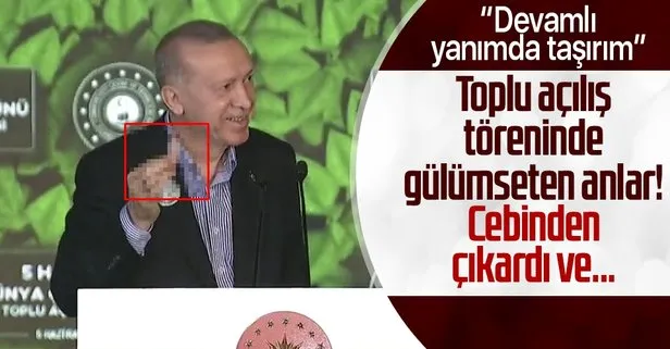 Başkan Erdoğan’dan canlı yayında ay yıldızlı çakı sürprizi! Devamlı yanımda taşırım diyerek cebinden çıkarttı