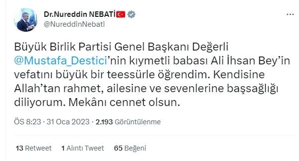 son-dakika-buyuk-birlik-partisi-genel-baskani-mustafa-desticinin-aci-gunu-babasi-ali-ihsan-destici-yasamini-yi-1675186496575.jpeg BBP Genel Başkanı Mustafa Destici’nin acı günü! Babası Ali İhsan Destici yaşamını yitirdi: Başkan Erdoğan'dan taziye mesajı-6