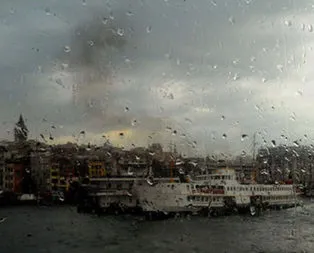 İstanbul’da yağmur başladı
