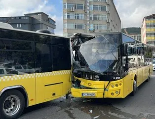 İki İETT otobüsü çarpıştı: 1 yolcu yaralı