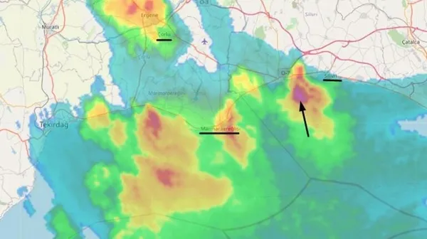 Son dakika: Meteoroloji'den sarı alarm! Dolu yağışı başladı! Buralarda yaşayanlar dikkat! 4 saat sürecek!-3