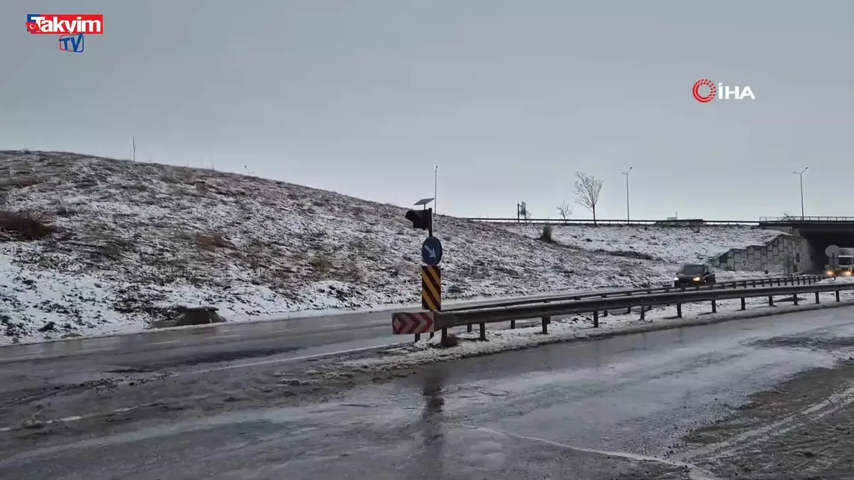 Tekirdağ’da kar yağışı şehri beyaza bürüdü