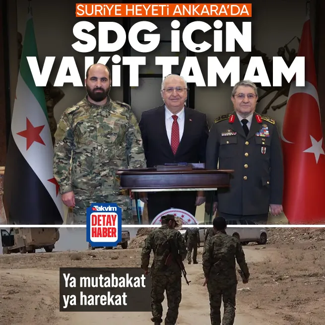 SDGye verilen süre doluyor! Suriye askeri heyeti Ankaraya geldi: Milli Savunma Bakanlığında kritik kabul