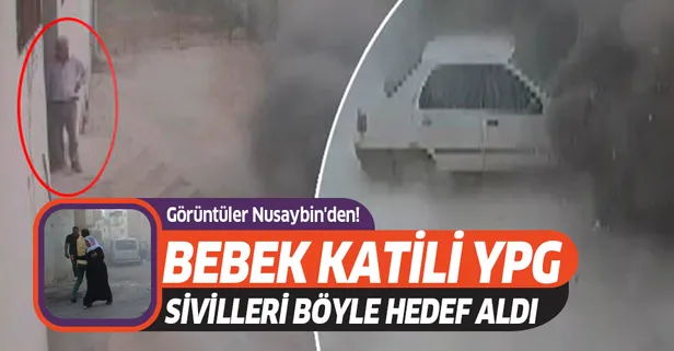 Son dakika: Görüntüler Nusaybin'den! Bebek katili YPG sivilleri böyle hedef aldı