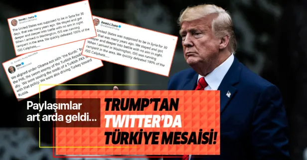 Trump'tan Twitter'da Türkiye mesaisi!