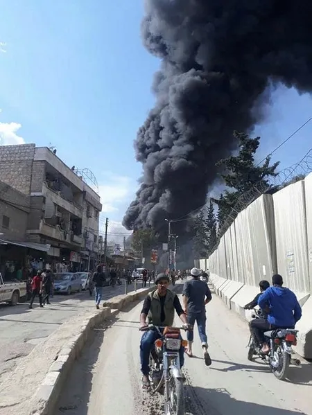 Son dakika: Afrin'de bomba yüklü tankerle terör saldırısı: En az 42 sivil hayatını kaybetti-4