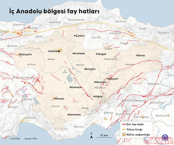 İşte Türkiye'nin diri fay hatları! Herkes oturduğu yeri merak ediyor... O bölgeye dikkat! - 7