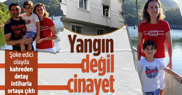Ümraniye'deki yangının detayları ortaya çıktı! Kavga ettiği eşini öldürüp oğlunu yaraladı evi yakıp intihar etti