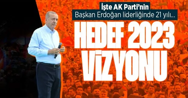 Adım adım 2023 vizyonuna! İşte AK Parti’nin Başkan Erdoğan liderliğinde 21 yılı...