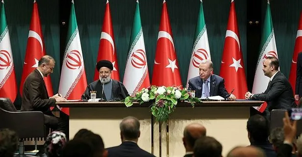 10 yeni anlaşmanın imzaları atıldı! Başkan Erdoğan ve İran Cumhurbaşkanı Reisi ortak basın açıklaması: Terörle mücadele vurgusu