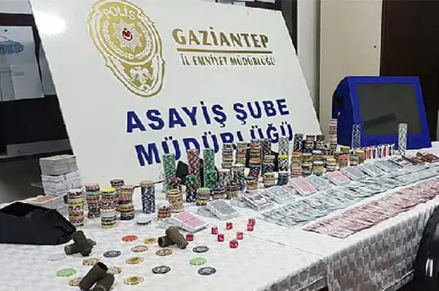 Gaziantep'te kumar baskını: 24 gözaltı