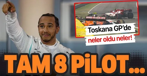 Kazaların damga vurduğu F1 Toskana Grand Prix’sini Hamilton kazandı!