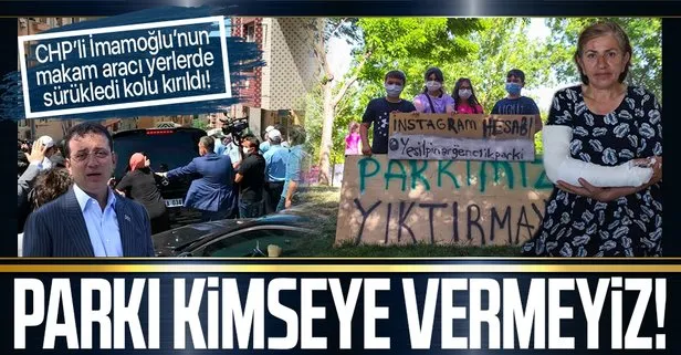 CHP’li Ekrem İmamoğlu’nu protestoda kolu kırılan Ayşe Topçu konuştu: Bu parkı vermeyiz