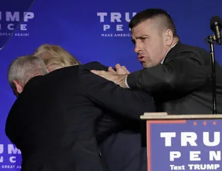 Trump apar topar götürüldü