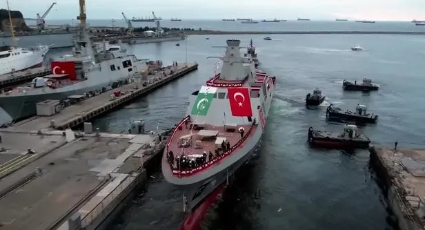 Başkan Erdoğan'dan Pakistan MİLGEM Projesi kapsamında inşa edilen geminin denize iniş töreninde önemli açıklamalar-8