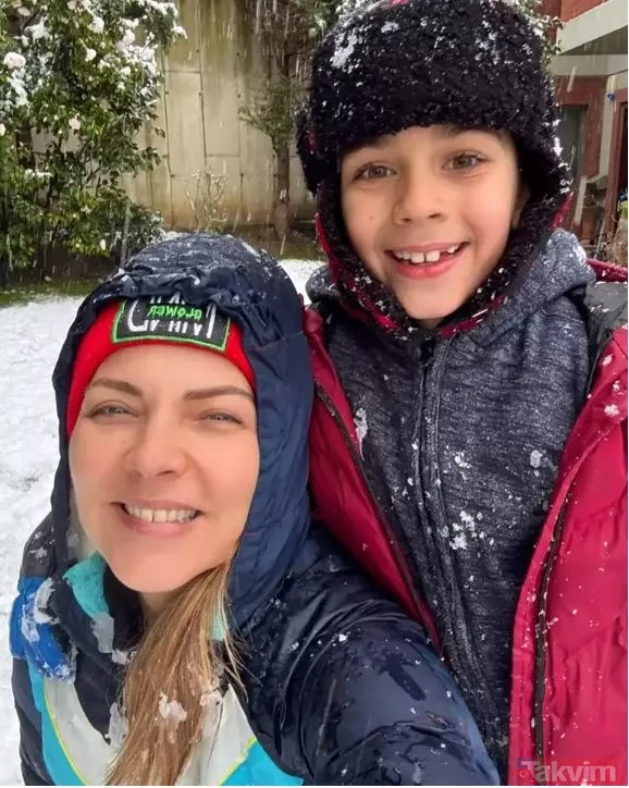 Yasemin Şefkatli ve İdo Tatlıses’in ikizlerinin kar keyfi! İlgi odağı oldular! - 12