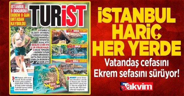 İstanbullular sel felaketi ile boğuşurken Ekrem İmamoğlu tatil beldelerini turladı