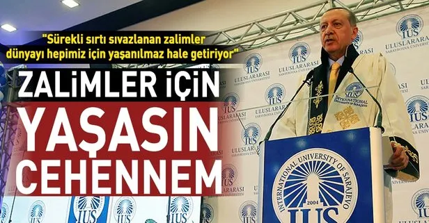 Cumhurbaşkanı Erdoğan Bosna Hersek’te konuştu