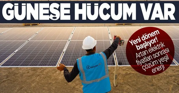 Güneş paneline hücum var