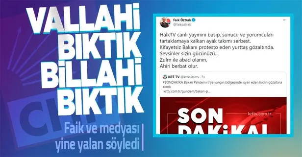 CHP Sözcüsü Faik Öztrak’a tepki: Vallahi bıktık, billahi bıktık bu yalanlarınızdan
