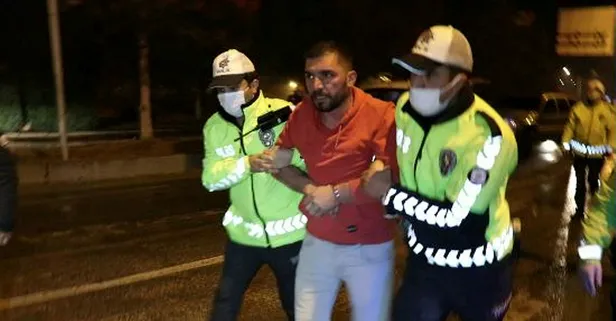 Yasağa uymadı! Önce araçla sonra yaya olarak kaçtı