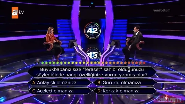 Milyoner'e damga vuran soru! Bakın o kelimenin Osmanlı'daki anlamı neymiş: Usul-ı tahaffuzun günümüzdeki karşılığı... - 27