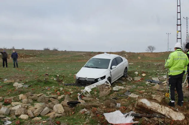 Tekirdağ'da korkunç kaza! Lastik patladı, araç takla attı