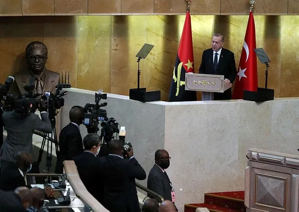 Başkan Erdoğan'dan Angola Meclisi'nde tarihi konuşma! Ayakta alkışlandı-4