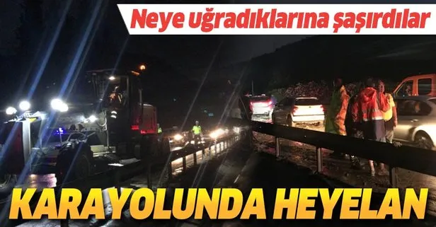 Son dakika... İzmir-Manisa Karayolu heyelan nedeniyle ulaşıma kapandı