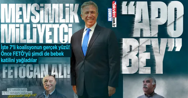Mevsimlik milliyetçi Mansur Yavaş canlı yayında bebek katili Öcalan'ı yağladı: Apo Bey