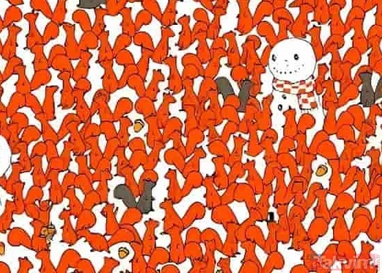 En dikkatli insanları ortaya çıkaran IQ testi! 5 havucu 21 saniyede bulan hedefi 12'den vuruyor - 6