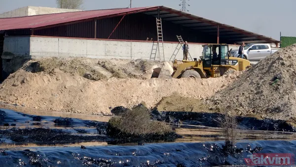 Edirne'de çevre katliamı! Tonlarca fuel oil 30 dekar alana ve dere yatağına yayıldı - 4