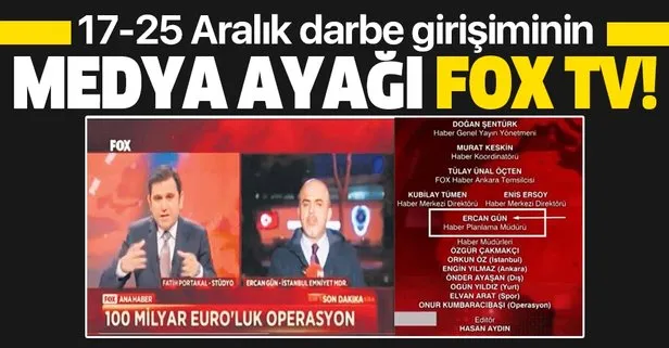 17-25 Aralık darbe girişiminin medya ayağı FOX