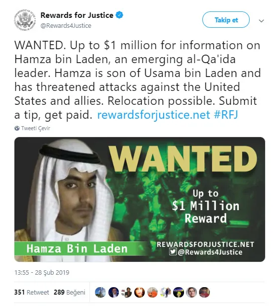 ABD, Ladin'in oğlunun başına 1 milyon dolar ödül koydu!-5