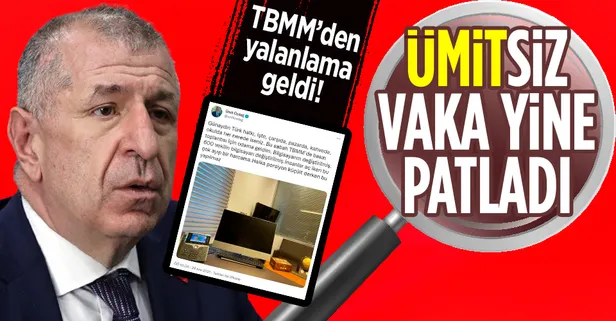 Ümit Özdağ'ın algı operasyonu çöktü! 'Bilgisayar' iddialarına TBMM'den yalanlama: Değişmesi için kendisi dilekçe verdi